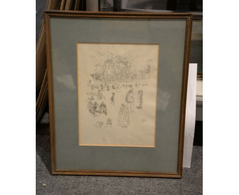 James MacNeill Whistler (1834-1903) Les bonnes du Luxumbourg, 1894 Lithograph Signed with artist's butterfly device in pencil