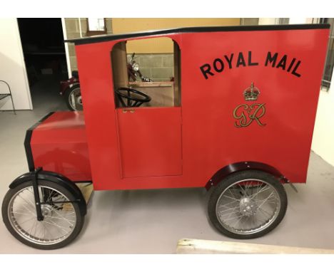 A display replica of a circa 1920's Post Office Van with 11HP engine and forward &amp; reverse gears.Painted wooden body with