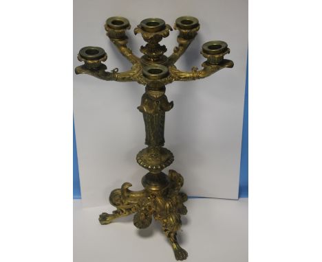 AN ORMOLO CANDELABRA