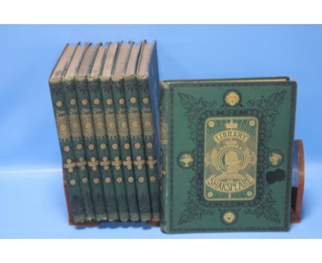THE LIBRARY SHAKSPEARE', illustrated by Sir John Gilbert, George Cruikshank, and R. Dudley, nine volumes published by William