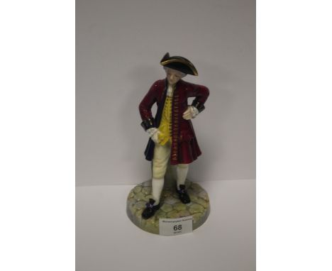 A ROYAL WORCESTER GEORGIAN GENTLEMAN MODELED BY JAMES HADLEY