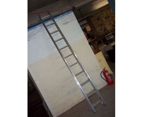 A DOUBLE ALUMINIUM LADDER