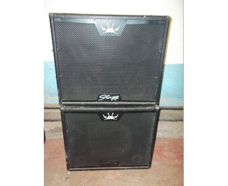 TWO STAGG LOUD SPEAKERS 300 watts