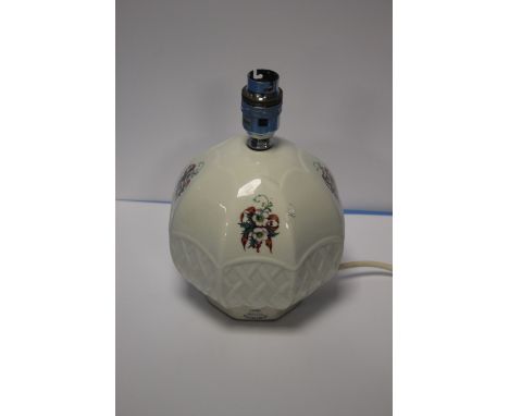 A BELLEEK LAMP 