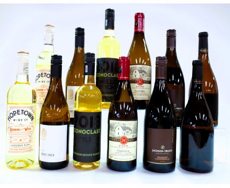 12 BOTTLES CANADIAN WHITE WINEColio Estate Wines 2 x Hopetown Wine Co Sauvignon Blanc 2020; Monte Creek Winery 2 x Ancient Wa