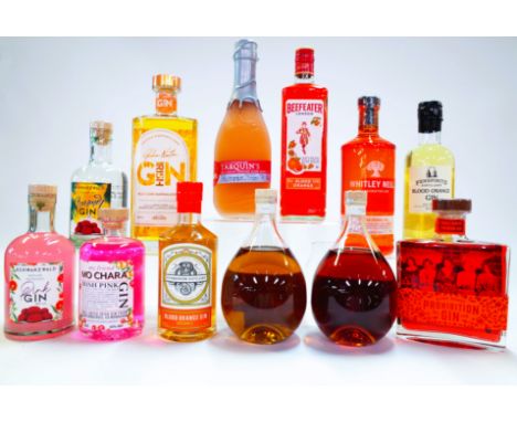 12 BOTTLES GINSchwarzwald Pink (50cl) and Summer (50cl); Old Carrick Mill My Friend Mo Chara Irish Pink (50cl); OP Anderson D