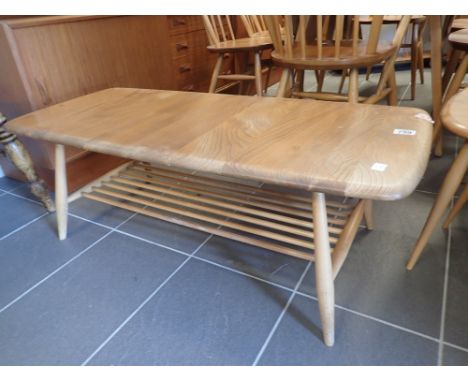 Ercol light elm coffee table