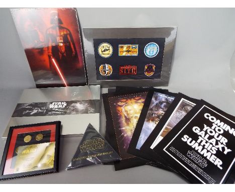 Star Wars - A collection of Star Wars collector items to include a Masterworks Lithographic Print Collection (factory sealed)