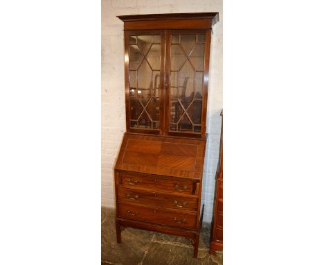 Chippendale style bureau bookcase