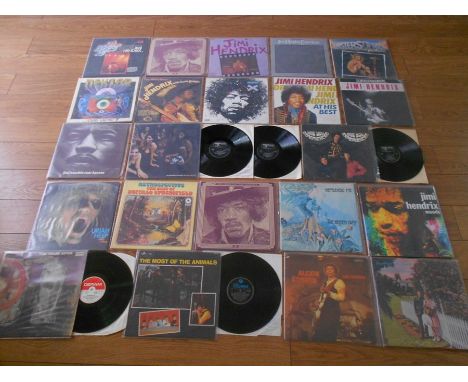 Approximately 60 LP records including Jimi Hendrix, The Doors, Incredible Sting Band, Rory Gallagher etc&nbsp;