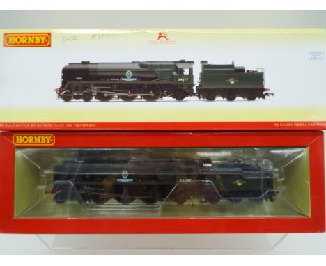 Hornby - an OO gauge model 4-6-2 locomotive and tender, label on box indicates DCC fitted, digital Sound (unchecked), rebuilt