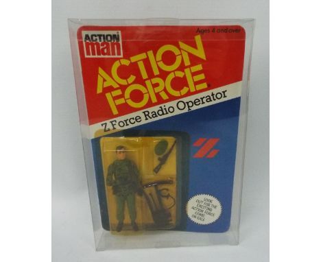 Action Man - Action Force - Palitoy - Z Force Radio Operator. A 'Z Force Radio Operator' Figure MOC Unpunched, Unopened, in C