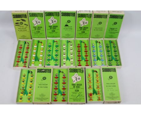 Subbuteo - Table Soccer - 00 Scale Players. Ten boxed 00 Scale players teams which have been painted by the previous owner(s)