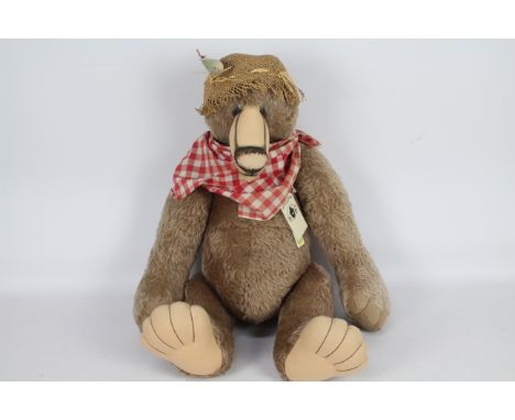 Brodie Bears - A large mohair fully jointed bear by Alison Morton for Brodie Bears in Scotland. His hand written tag has almo