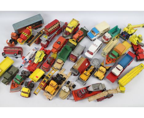 Dinky Toys - Matchbox - Corgi Toys - A large unboxed group of diecast model vehicles. Lot includes Dinky #274 Ford Transit 'A