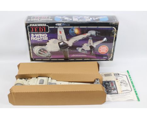 Star Wars - ROTJ - B Wing Fighter Vehicle - Kenner. A boxed complete B-Wing Fighter Vehicle with instructions and decals and 