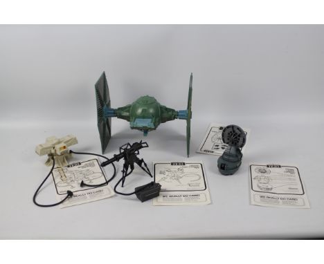 Star Wars - Palitoy - Kenner - 4 x unboxed models, Battle Damaged Imperial Tie Fighter, Vehicle Maintenance Energizer, Tri-Po