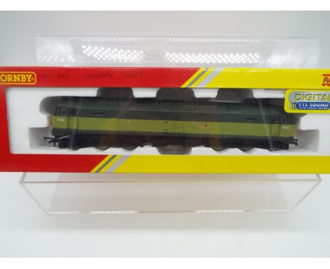 Hornby - an OO gauge model RfD class 47 diesel electric locomotive, label on box indicates DCC fitted, digital Sound (uncheck