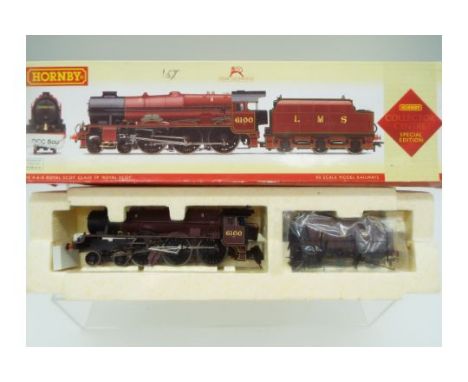 Hornby - an OO gauge model 4-6-0 locomotive and tender, label on box indicates DCC fitted, digital Sound (unchecked), Royal S