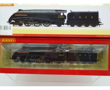Hornby - an OO gauge model 4-6-2 locomotive and tender, label on box indicates DCC fitted, digital Sound (unchecked), running