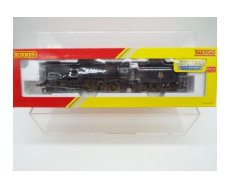 Hornby - an OO gauge model 2-10-0 locomotive and tender, label on box indicates DCC fitted, digital Sound (unchecked), class 