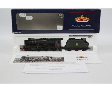Bachmann Blue Riband - an OO gauge DCC on board model Jubilee class 4-6-0 locomotive and stanier tender 'Hong Kong', running 