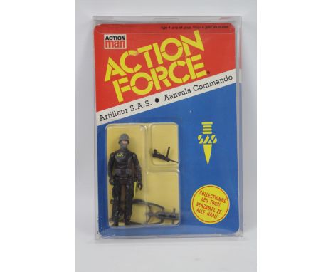 Action Man - Action Force - Palitoy - SAS Attack Trooper. A French 'SAS Attack Trooper' Figure MOC Unpunched, Unopened, in Cl