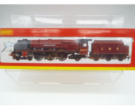 Hornby Super Detail - an OO gauge model 4-6-2 locomotive and tender, label on box indicates DCC fitted, digital Sound (unchec