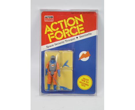 Action Man - Action Force - Palitoy - Space Security Trooper. A 'Space Security Trooper' Figure MOC Unpunched, Unopened, in C