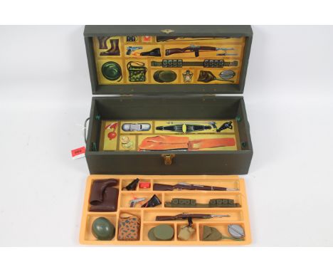 Palitoy - Action Man - A vintage Action Man Kit Locker. The locker itself contains the removable kit compartment, containing 