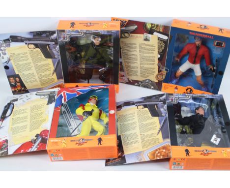 Action Man - Golden Eye - The Spy Who Loved Me - Thunderball - 007 - Hasbro. Four boxed, unopened 007 Action man figures from