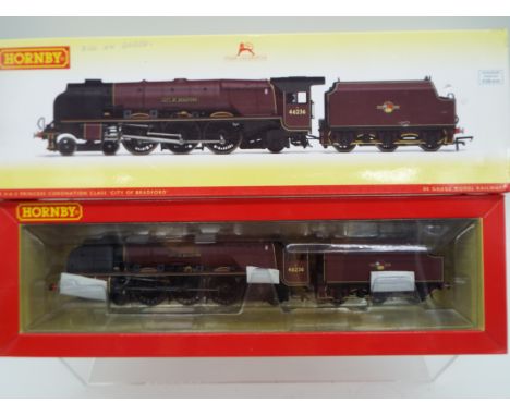 Hornby - an OO gauge model 4-6-2 locomotive and tender, label on box indicates DCC fitted, digital Sound (unchecked), Princes