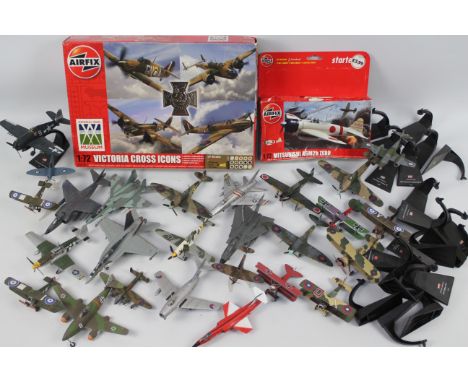 Airfix - Hornby - Model planes. A selection of Twenty Eight loose and boxed model planes mostly 1:71 scale and range from Fai