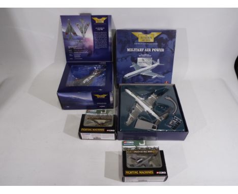 Corgi - Aviation Archive, Fighting Machines - 4 x boxed aircraft models - Lot includes a first issue 'Military Air Power' Avi