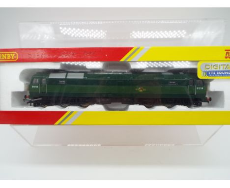 Hornby - an OO gauge model diesel electric locomotive, label on box indicates DCC fitted, digital Sound (unchecked), running 