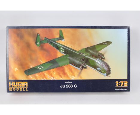 Huma - A boxed 1:72 scale Huma #6001 1:72 scale Junkers Ju 288 C. The kit is presumed Mint being in a factory sealed box - th