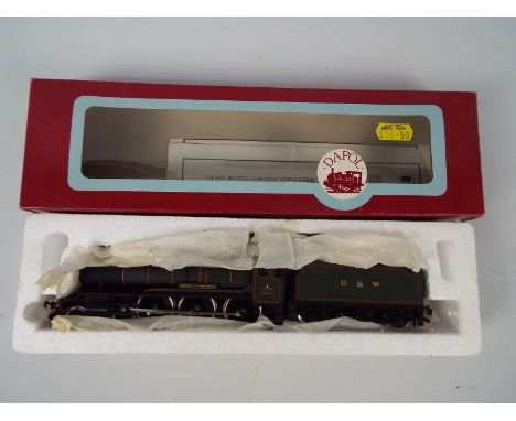 Dapol - A boxed Dapol D/3 4-6-0 County Class steam locomotive and tender Op.No. 1029 'County of Worcester' in GWR green liver