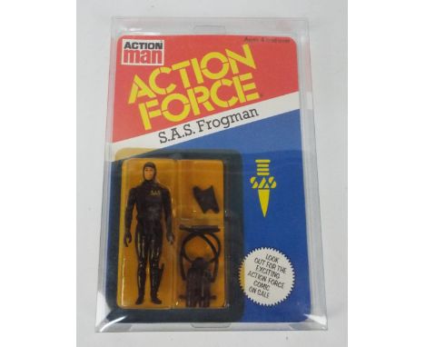 Action Man - Action Force - SAS Frogman. A 'SAS Frogman' Figure MOC Unpunched, Unopened, in Clear Deflector DC case. Item app