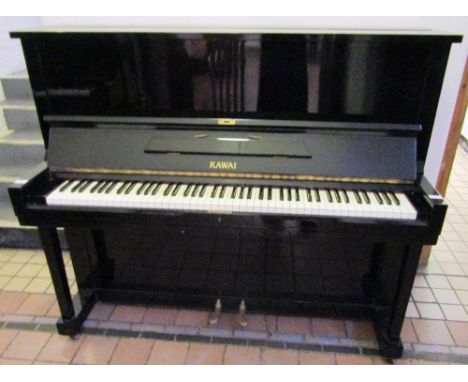 Kawai (c1960)
A 122cm Model K-8 upright piano in a bright ebonised case. This piano has been restored.