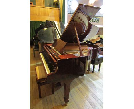 Steinway (c2001)
A 5ft 7in Model M grand piano in a bright mahogany case on square tapered legs, together with a stool. 