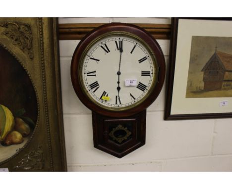 A single hole drop dial wall clock