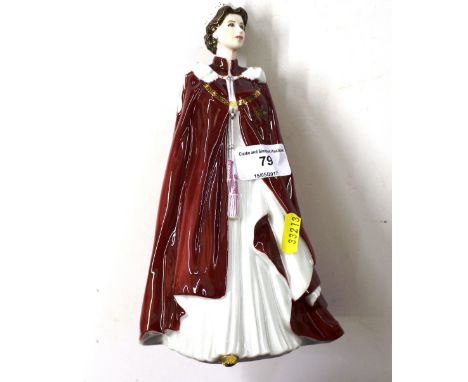 A Royal Worcester figurine in the form of The Queen 