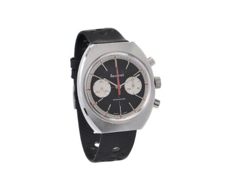 Accurist, Shockmaster,   Stainless steel wrist watch   Movement: Cal. Landeron 248, manual wind chronograph   Case: Stainless