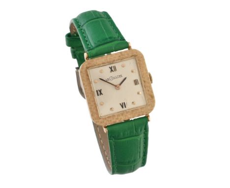 LeCoultre,   Lady's gold coloured wrist watch, no. 7540 526460   Movement: Cal. 818/2, manual wind, 17 jewels   Case: Gold co