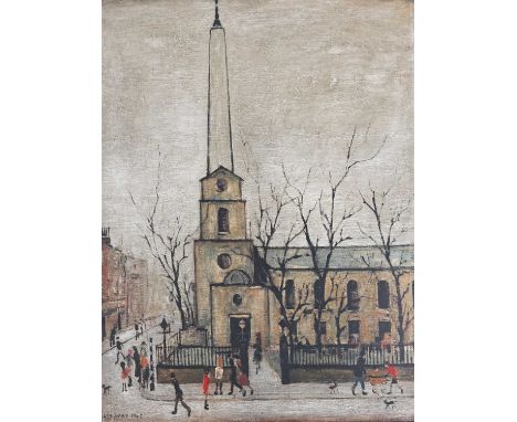 Laurence Stephen Lowry R.A. (British, 1887-1976), St Lukes, London, signed l.r., blind stamp l.l., offset lithograph in colou