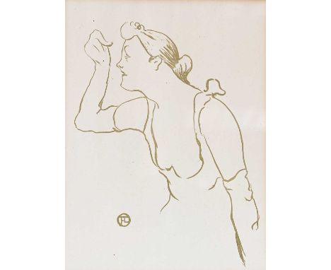 Henri de Toulouse-Lautrec (French, 1864-1901), Paula Brebion (1893), lithograph (olive green), from the edition of 50 publish