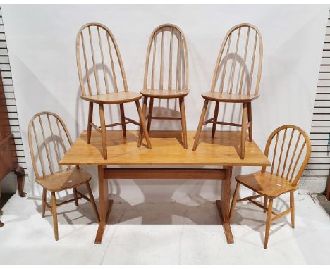Four Ercol-style stickback chairs&nbsp;and one other&nbsp;(5)&nbsp;