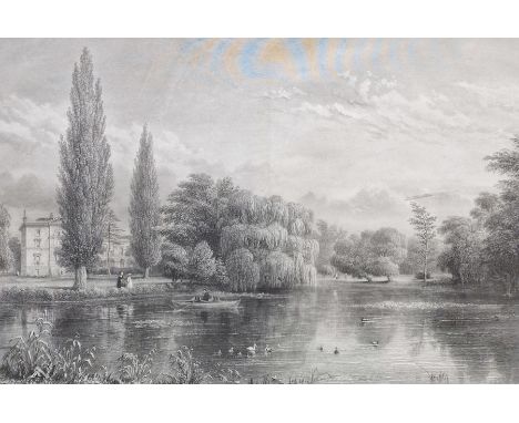 Watercolour heightened with gold Monogram, "Spy"RufusColour print LawyerThe Oxford Almanac, "Worcester College from the Prove