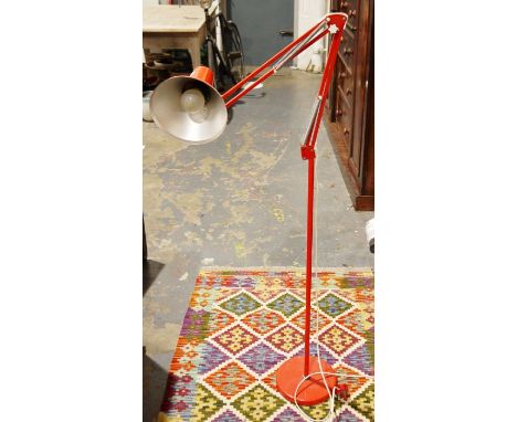 Mid 20th century Danish red anglepoise lamp 