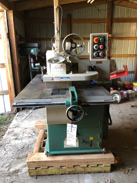Grizzly Model G0524 straight line rip saw 2005 serial # 9403123 3PH 220